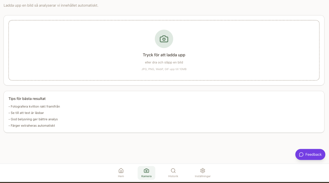 AI-förslag med strukturerad information från uppladdad dokumentation